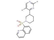 8-{[3-(4-pyrimidinyl)-1-piperidinyl]sulfonyl}quinoline