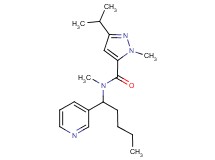 3-isopropyl-N,1-dimethyl-N-[1-(3-pyridinyl)pentyl]-1H-pyrazole-5-carboxamide