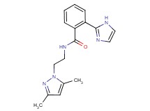 N-[2-(3,5-dimethyl-1H-pyrazol-1-yl)ethyl]-2-(1H-imidazol-2-yl)benzamide