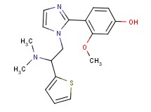 4-{1-[2-(dimethylamino)-2-(2-thienyl)ethyl]-1H-imidazol-2-yl}-3-methoxyphenol