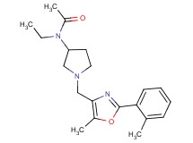 N-ethyl-N-(1-{[5-methyl-2-(2-methylphenyl)-1,3-oxazol-4-yl]methyl}pyrrolidin-3-yl)acetamide