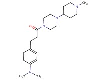 N,N-dimethyl-4-{3-[4-(1-methylpiperidin-4-yl)piperazin-1-yl]-3-oxopropyl}aniline