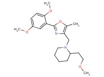 1-{[2-(2,5-dimethoxyphenyl)-5-methyl-1,3-oxazol-4-yl]methyl}-2-(2-methoxyethyl)piperidine