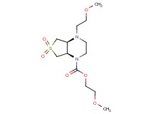 2-methoxyethyl (4aS*,7aR*)-4-(2-methoxyethyl)hexahydrothieno[3,4-b]pyrazine-1(2H)-carboxylate 6,6-dioxide