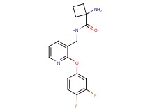 1-amino-N-{[2-(3,4-difluorophenoxy)pyridin-3-yl]methyl}cyclobutanecarboxamide
