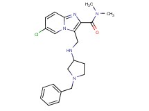 3-{[(1-benzyl-3-pyrrolidinyl)amino]methyl}-6-chloro-N,N-dimethylimidazo[1,2-a]pyridine-2-carboxamide