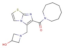 1-{[6-(azocan-1-ylcarbonyl)imidazo[2,1-b][1,3]thiazol-5-yl]methyl}azetidin-3-ol