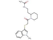 N-[2-(1-{2-[(1-methyl-1H-indol-3-yl)thio]acetyl}-2-piperidinyl)ethyl]acetamide