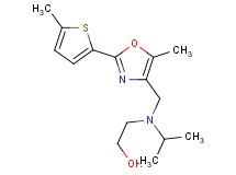 2-(isopropyl{[5-methyl-2-(5-methyl-2-thienyl)-1,3-oxazol-4-yl]methyl}amino)ethanol
