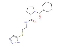 1-(cyclohexylcarbonyl)-N-[2-(1H-1,2,3-triazol-5-ylthio)ethyl]pyrrolidine-2-carboxamide