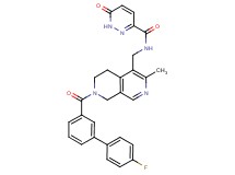 N-({7-[(4'-fluoro-3-biphenylyl)carbonyl]-3-methyl-5,6,7,8-tetrahydro-2,7-naphthyridin-4-yl}methyl)-6-oxo-1,6-dihydro-3-pyridazinecarboxamide