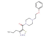 1-(2-phenoxyethyl)-4-[(4-propyl-1,2,3-thiadiazol-5-yl)carbonyl]piperazine