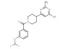 6-{1-[3-(difluoromethoxy)benzoyl]-4-piperidinyl}-2-methyl-4-pyrimidinol