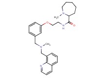 1-methyl-N-[2-(3-{[methyl(8-quinolinylmethyl)amino]methyl}phenoxy)ethyl]-2-azepanecarboxamide