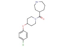4-{[4-(4-chlorophenoxy)-1-piperidinyl]carbonyl}azepane trifluoroacetate