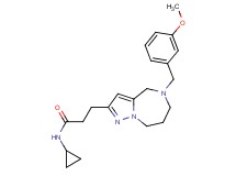 N-cyclopropyl-3-[5-(3-methoxybenzyl)-5,6,7,8-tetrahydro-4H-pyrazolo[1,5-a][1,4]diazepin-2-yl]propanamide