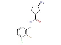 (1S*,3R*)-3-amino-N-(3-chloro-2-fluorobenzyl)cyclopentanecarboxamide