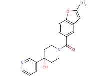 1-[(2-methyl-1-benzofuran-5-yl)carbonyl]-4-(3-pyridinyl)-4-piperidinol