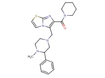 5-[(4-methyl-3-phenyl-1-piperazinyl)methyl]-6-(1-piperidinylcarbonyl)imidazo[2,1-b][1,3]thiazole