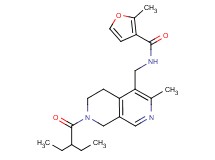 N-{[7-(2-ethylbutanoyl)-3-methyl-5,6,7,8-tetrahydro-2,7-naphthyridin-4-yl]methyl}-2-methyl-3-furamide