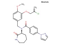 N-{3-[(2-chloro-2-propen-1-yl)oxy]-4-methoxybenzyl}-N-[(3S)-2-oxo-3-azepanyl]-4-(1H-pyrazol-1-yl)benzamide