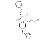 1-(2-methoxyethyl)-3-(2-phenylethyl)-8-(3-thienylmethyl)-1,3,8-triazaspiro[4.5]decane-2,4-dione