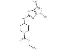ethyl 4-[(1,3-dimethyl-1H-pyrazolo[3,4-d][1,3]thiazol-5-yl)amino]piperidine-1-carboxylate
