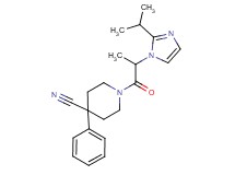 1-[2-(2-isopropyl-1H-imidazol-1-yl)propanoyl]-4-phenylpiperidine-4-carbonitrile