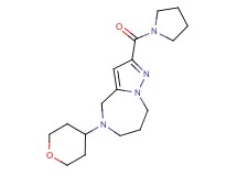 2-(pyrrolidin-1-ylcarbonyl)-5-(tetrahydro-2H-pyran-4-yl)-5,6,7,8-tetrahydro-4H-pyrazolo[1,5-a][1,4]diazepine