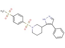1-{[4-(methylsulfonyl)phenyl]sulfonyl}-3-(4-phenyl-1H-pyrazol-5-yl)piperidine