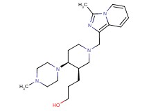 3-[(3R*,4S*)-1-[(3-methylimidazo[1,5-a]pyridin-1-yl)methyl]-4-(4-methylpiperazin-1-yl)piperidin-3-yl]propan-1-ol