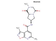 3,6-dimethyl-N-[(7S,8aS)-2-methyl-1,4-dioxooctahydropyrrolo[1,2-a]pyrazin-7-yl]isoxazolo[5,4-b]pyridine-4-carboxamide