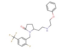 1-[2-fluoro-5-(trifluoromethyl)benzyl]-5-{2-[(2-phenoxyethyl)amino]ethyl}-2-pyrrolidinone