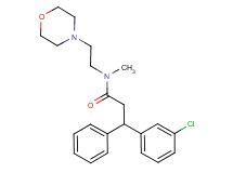 3-(3-chlorophenyl)-N-methyl-N-[2-(4-morpholinyl)ethyl]-3-phenylpropanamide