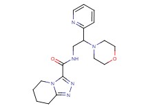 N-(2-morpholin-4-yl-2-pyridin-2-ylethyl)-5,6,7,8-tetrahydro[1,2,4]triazolo[4,3-a]pyridine-3-carboxamide