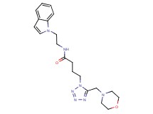 N-[2-(1H-indol-1-yl)ethyl]-4-[5-(4-morpholinylmethyl)-1H-tetrazol-1-yl]butanamide