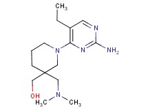 {1-(2-amino-5-ethylpyrimidin-4-yl)-3-[(dimethylamino)methyl]piperidin-3-yl}methanol