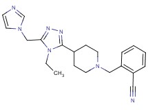 2-({4-[4-ethyl-5-(1H-imidazol-1-ylmethyl)-4H-1,2,4-triazol-3-yl]piperidin-1-yl}methyl)benzonitrile