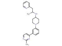 N-[1-methyl-2-(2-pyridinyl)ethyl]-1-[3-(2-methyl-4-pyrimidinyl)phenyl]-4-piperidinamine