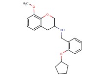 N-[2-(cyclopentyloxy)benzyl]-8-methoxy-3-chromanamine