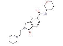 1-oxo-2-(2-piperidin-1-ylethyl)-N-(tetrahydro-2H-pyran-3-yl)isoindoline-5-carboxamide
