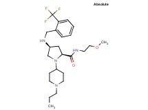 (4S)-N-(2-methoxyethyl)-1-(1-propyl-4-piperidinyl)-4-{[2-(trifluoromethyl)benzyl]amino}-L-prolinamide