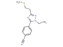 4-{1-ethyl-3-[2-(methylthio)ethyl]-1H-1,2,4-triazol-5-yl}benzonitrile
