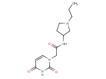 2-(2,4-dioxo-3,4-dihydropyrimidin-1(2H)-yl)-N-(1-propylpyrrolidin-3-yl)acetamide