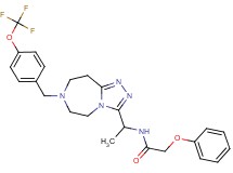 2-phenoxy-N-(1-{7-[4-(trifluoromethoxy)benzyl]-6,7,8,9-tetrahydro-5H-[1,2,4]triazolo[4,3-d][1,4]diazepin-3-yl}ethyl)acetamide