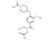 4-[(1-acetyl-4-piperidinyl)oxy]-N-ethyl-3-methoxy-N-(2-methyl-2-propen-1-yl)benzamide