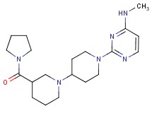 N-methyl-2-[3-(pyrrolidin-1-ylcarbonyl)-1,4'-bipiperidin-1'-yl]pyrimidin-4-amine