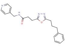 3-[5-(3-phenylpropyl)-1,3,4-oxadiazol-2-yl]-N-(4-pyridinylmethyl)propanamide