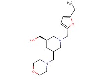 [(3R*,5R*)-1-[(5-ethyl-2-furyl)methyl]-5-(morpholin-4-ylmethyl)piperidin-3-yl]methanol