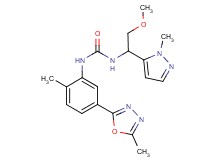 N-[2-methoxy-1-(1-methyl-1H-pyrazol-5-yl)ethyl]-N'-[2-methyl-5-(5-methyl-1,3,4-oxadiazol-2-yl)phenyl]urea